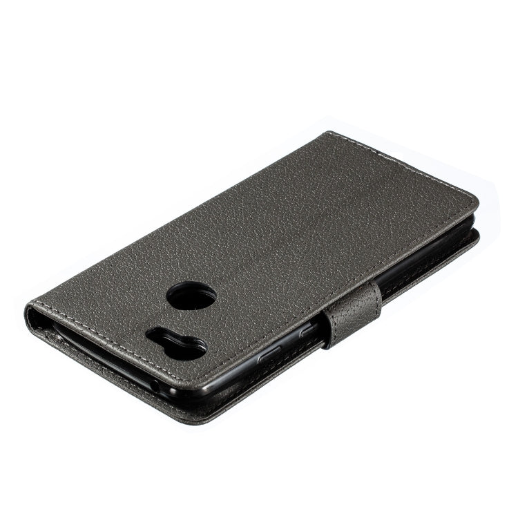 Feather Pattern Litchi Texture Horizontal Flip Leather Case with Wallet & Holder & Card Slots For Google Pixel 3