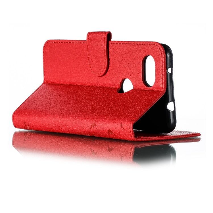 Feather Pattern Litchi Texture Horizontal Flip Leather Case with Wallet & Holder & Card Slots For Google Pixel 3a