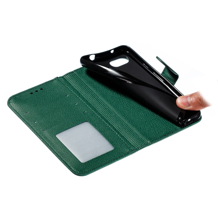 Feather Pattern Litchi Texture Horizontal Flip Leather Case with Wallet & Holder & Card Slots For Google Pixel 3a