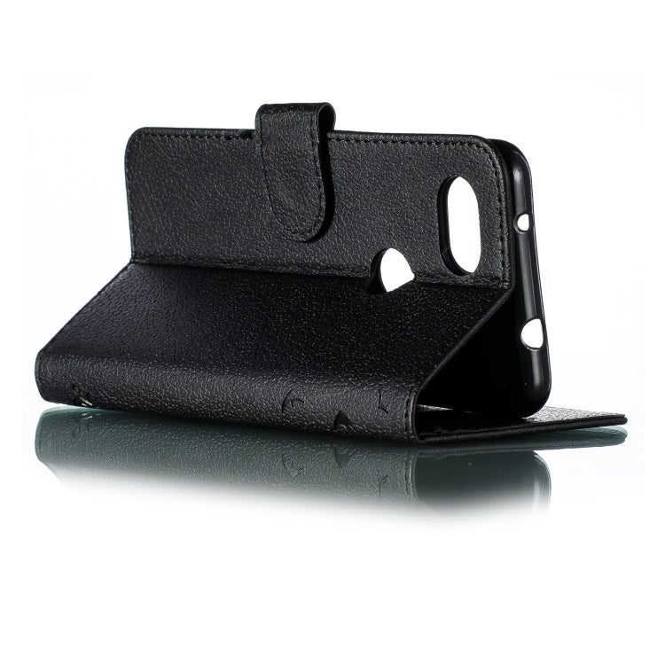 Feather Pattern Litchi Texture Horizontal Flip Leather Case with Wallet & Holder & Card Slots For Google Pixel 3a