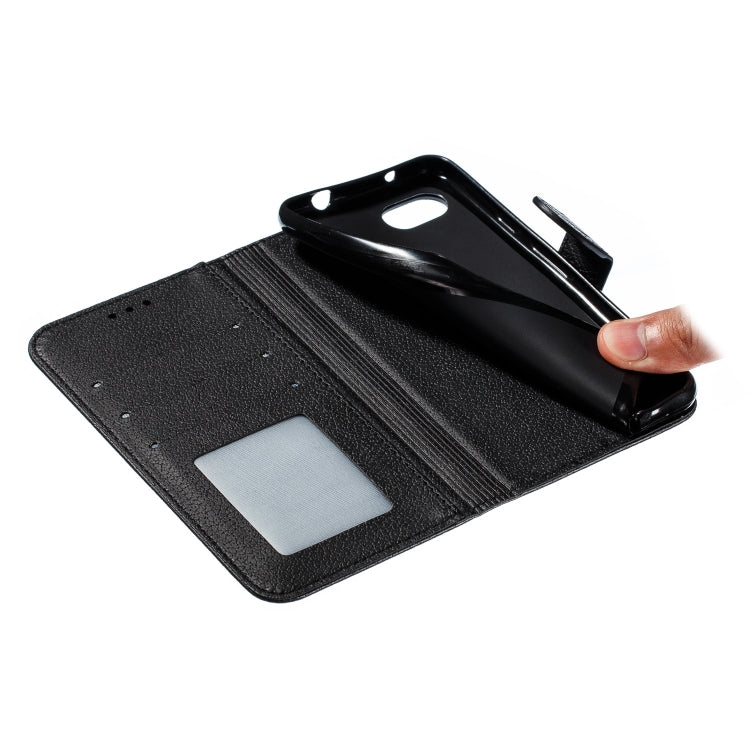 Feather Pattern Litchi Texture Horizontal Flip Leather Case with Wallet & Holder & Card Slots For Google Pixel 3a
