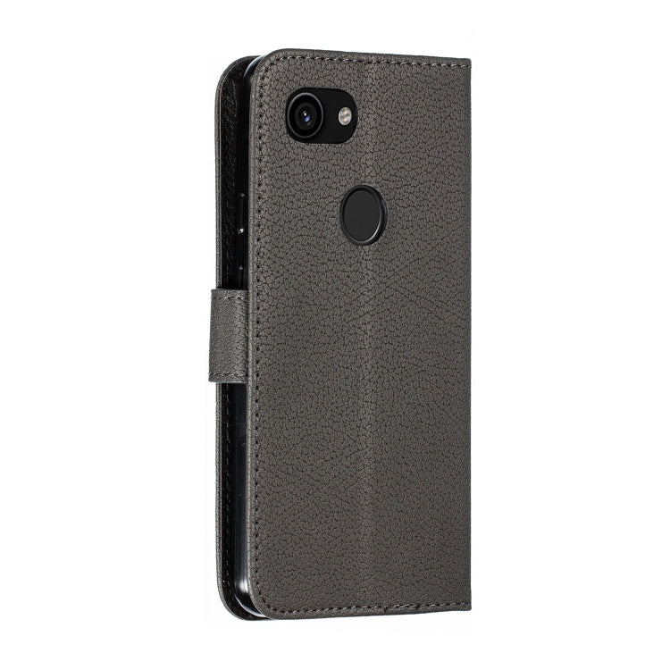 Feather Pattern Litchi Texture Horizontal Flip Leather Case with Wallet & Holder & Card Slots For Google Pixel 3a