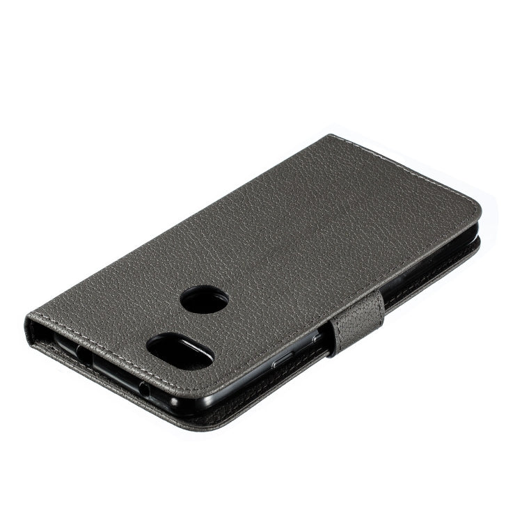 Feather Pattern Litchi Texture Horizontal Flip Leather Case with Wallet & Holder & Card Slots For Google Pixel 3a