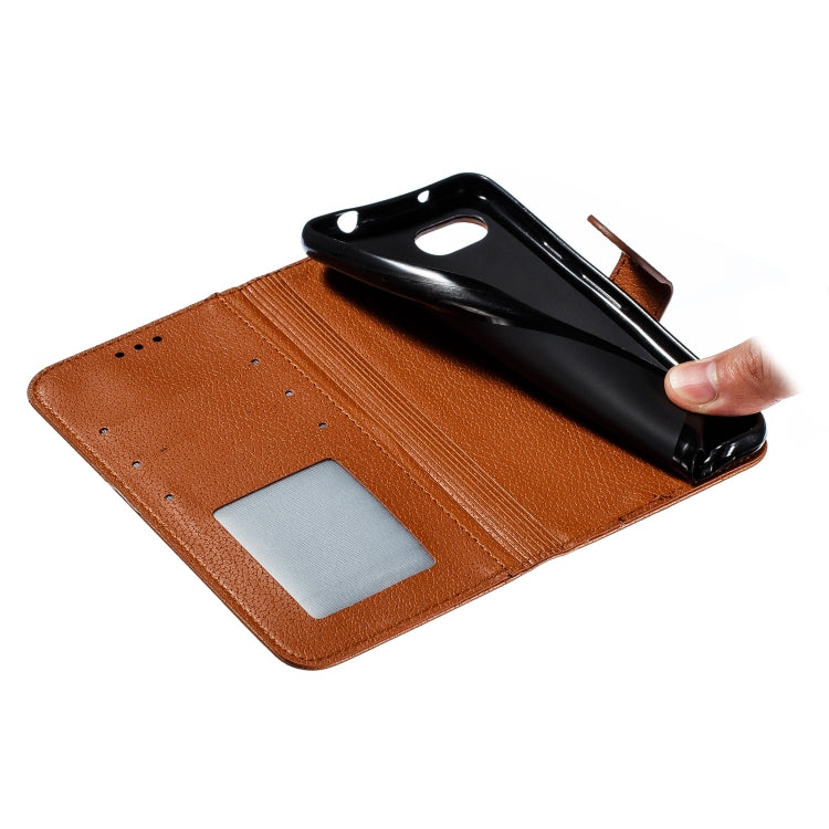 Feather Pattern Litchi Texture Horizontal Flip Leather Case with Wallet & Holder & Card Slots For Google Pixel 3a