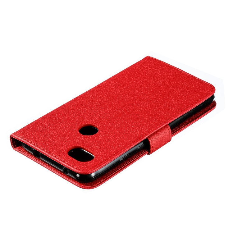 Feather Pattern Litchi Texture Horizontal Flip Leather Case with Wallet & Holder & Card Slots For Google Pixel 3a XL