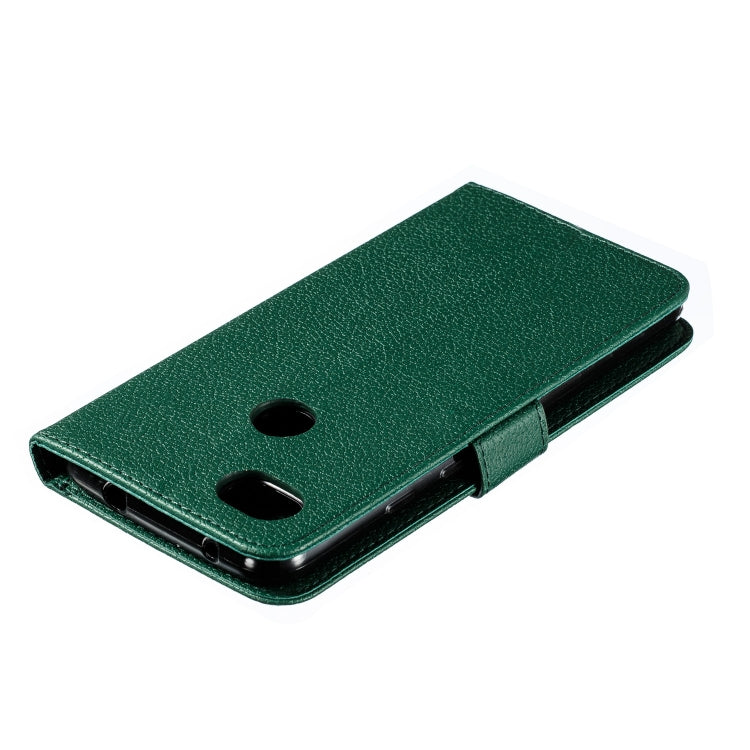 Feather Pattern Litchi Texture Horizontal Flip Leather Case with Wallet & Holder & Card Slots For Google Pixel 3a XL