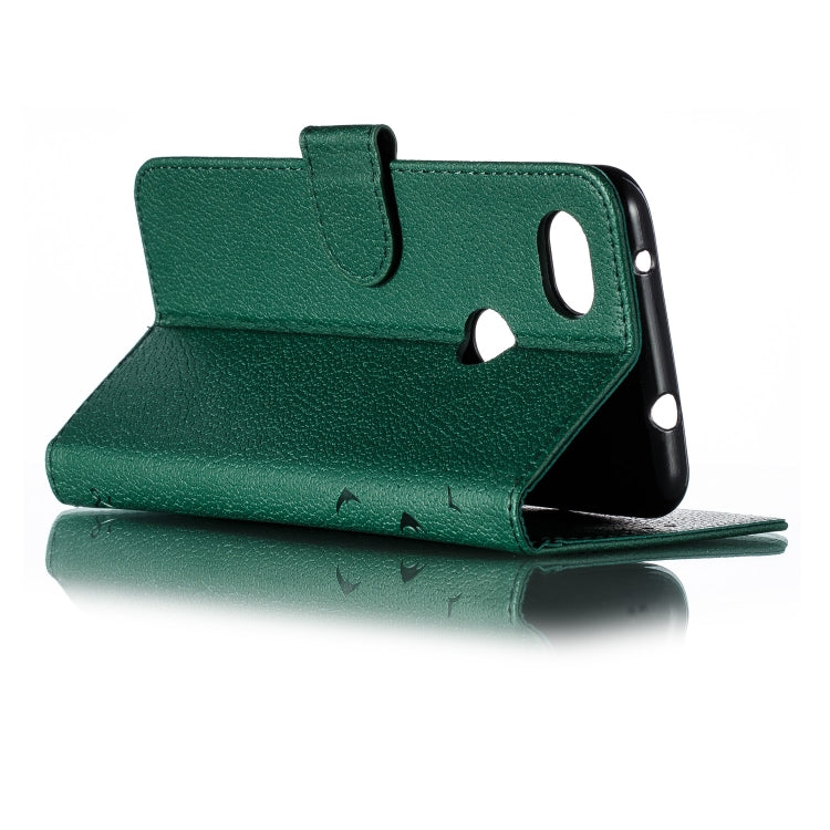 Feather Pattern Litchi Texture Horizontal Flip Leather Case with Wallet & Holder & Card Slots For Google Pixel 3a XL