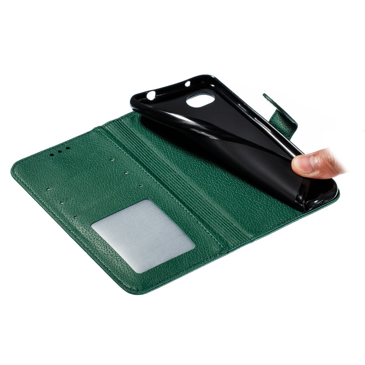 Feather Pattern Litchi Texture Horizontal Flip Leather Case with Wallet & Holder & Card Slots For Google Pixel 3a XL