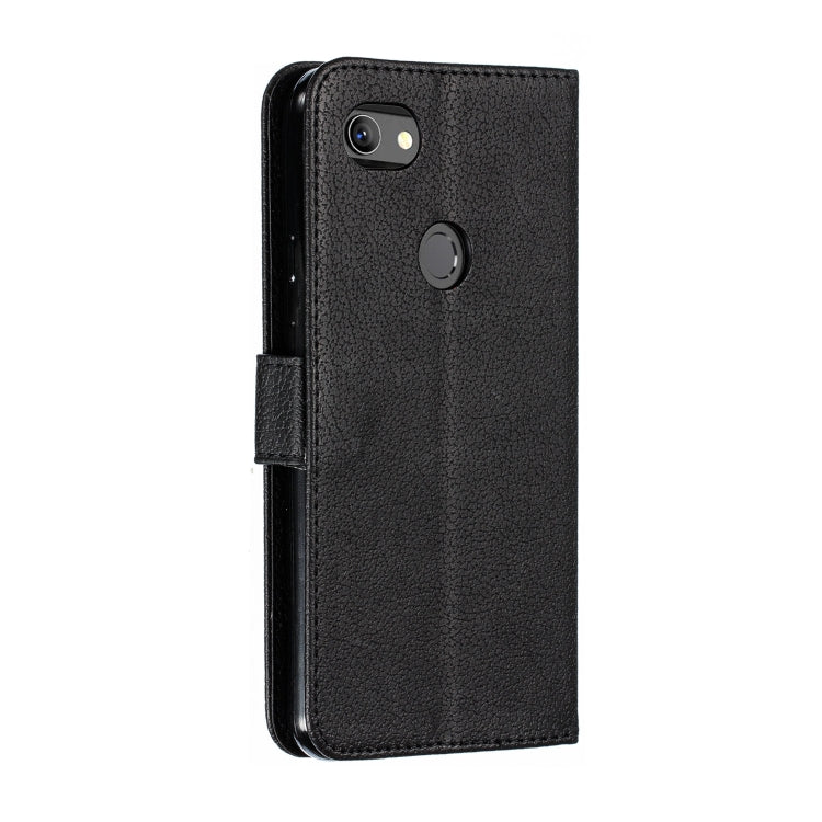 Feather Pattern Litchi Texture Horizontal Flip Leather Case with Wallet & Holder & Card Slots For Google Pixel 3a XL