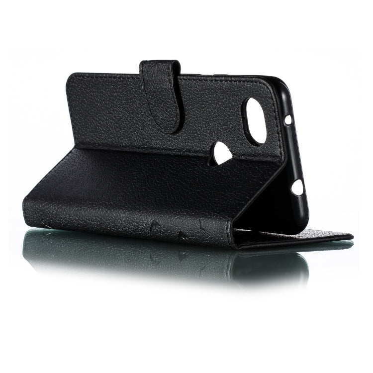 Feather Pattern Litchi Texture Horizontal Flip Leather Case with Wallet & Holder & Card Slots For Google Pixel 3a XL