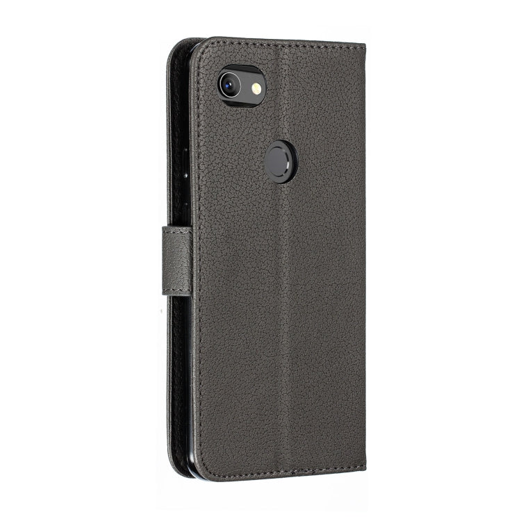 Feather Pattern Litchi Texture Horizontal Flip Leather Case with Wallet & Holder & Card Slots For Google Pixel 3a XL
