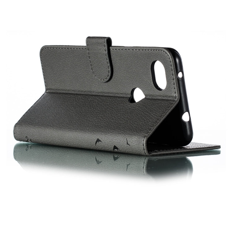 Feather Pattern Litchi Texture Horizontal Flip Leather Case with Wallet & Holder & Card Slots For Google Pixel 3a XL