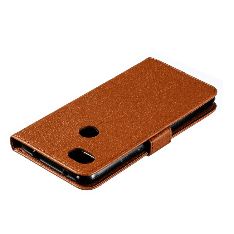 Feather Pattern Litchi Texture Horizontal Flip Leather Case with Wallet & Holder & Card Slots For Google Pixel 3a XL