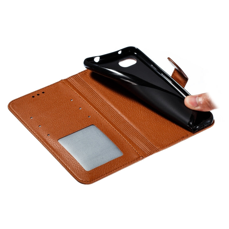 Feather Pattern Litchi Texture Horizontal Flip Leather Case with Wallet & Holder & Card Slots For Google Pixel 3a XL