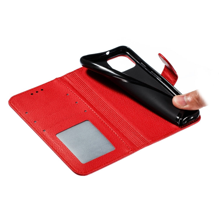 Feather Pattern Litchi Texture Horizontal Flip Leather Case with Wallet & Holder & Card Slots For Google Pixel 4