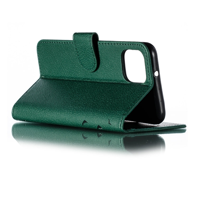 Feather Pattern Litchi Texture Horizontal Flip Leather Case with Wallet & Holder & Card Slots For Google Pixel 4