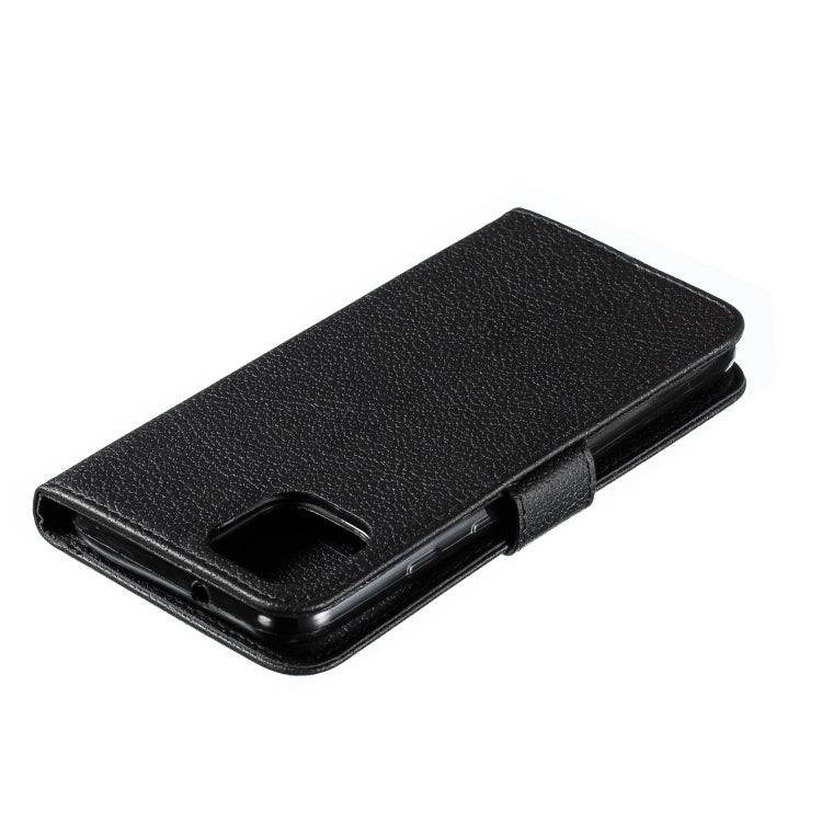 Feather Pattern Litchi Texture Horizontal Flip Leather Case with Wallet & Holder & Card Slots For Google Pixel 4