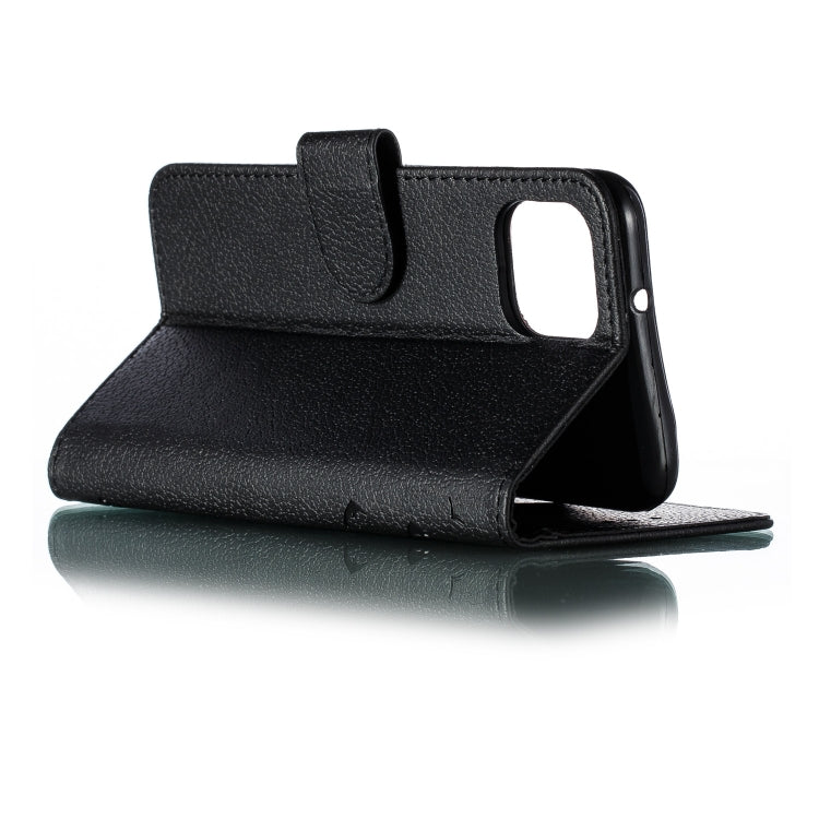 Feather Pattern Litchi Texture Horizontal Flip Leather Case with Wallet & Holder & Card Slots For Google Pixel 4