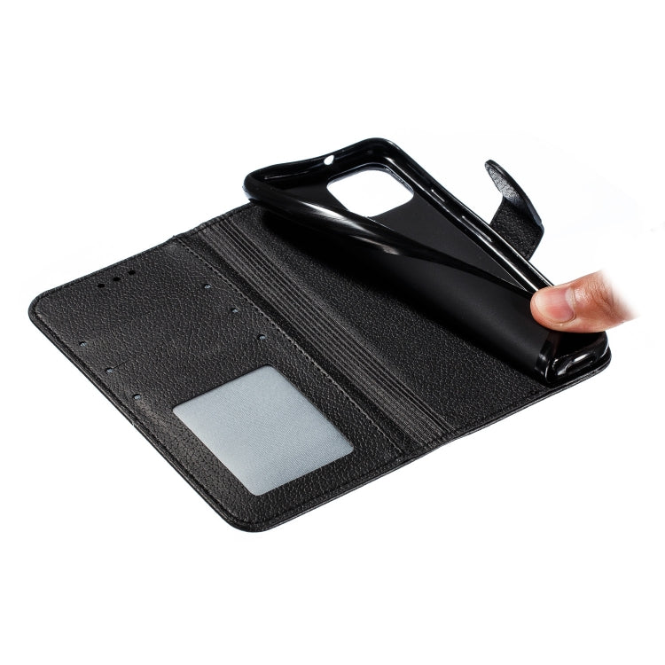 Feather Pattern Litchi Texture Horizontal Flip Leather Case with Wallet & Holder & Card Slots For Google Pixel 4