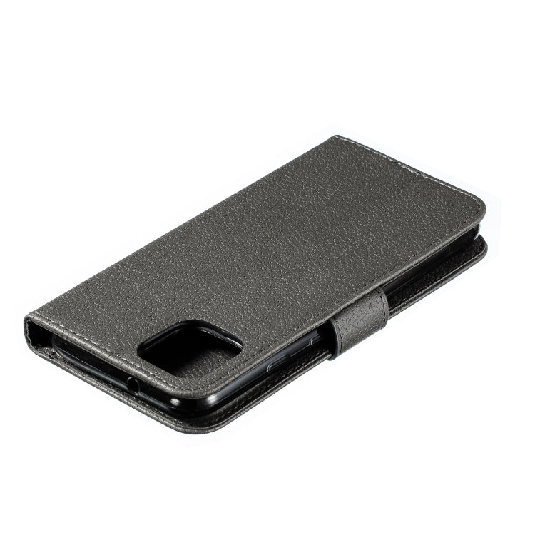 Feather Pattern Litchi Texture Horizontal Flip Leather Case with Wallet & Holder & Card Slots For Google Pixel 4