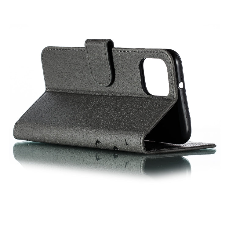Feather Pattern Litchi Texture Horizontal Flip Leather Case with Wallet & Holder & Card Slots For Google Pixel 4