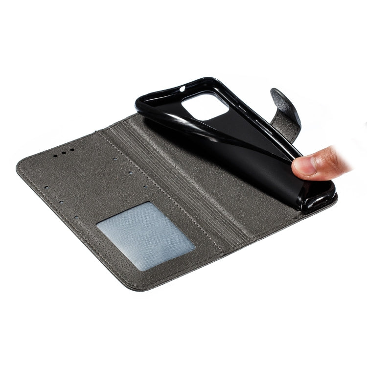 Feather Pattern Litchi Texture Horizontal Flip Leather Case with Wallet & Holder & Card Slots For Google Pixel 4