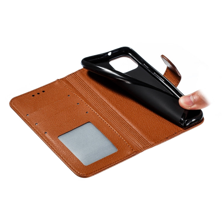Feather Pattern Litchi Texture Horizontal Flip Leather Case with Wallet & Holder & Card Slots For Google Pixel 4