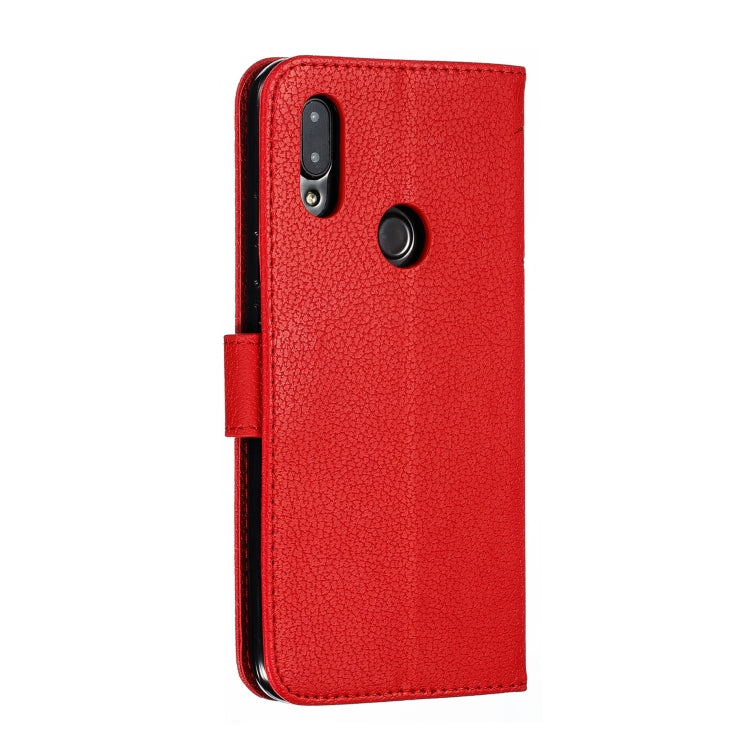 Feather Pattern Litchi Texture Horizontal Flip Leather Case with Wallet & Holder & Card Slots For Xiaomi Redmi 7