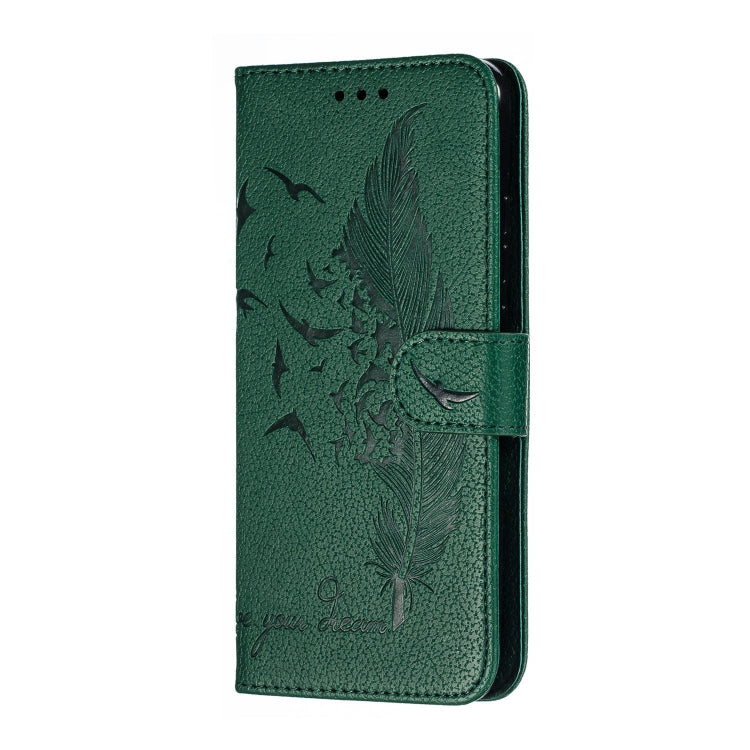 Feather Pattern Litchi Texture Horizontal Flip Leather Case with Wallet & Holder & Card Slots For Xiaomi Redmi 7