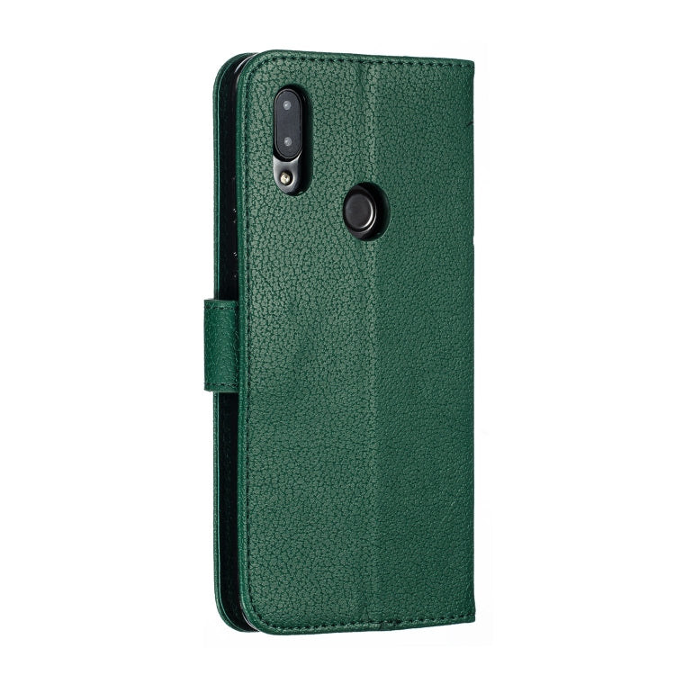 Feather Pattern Litchi Texture Horizontal Flip Leather Case with Wallet & Holder & Card Slots For Xiaomi Redmi 7