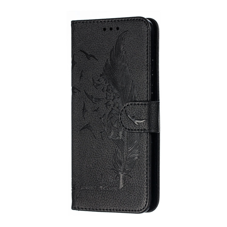 Feather Pattern Litchi Texture Horizontal Flip Leather Case with Wallet & Holder & Card Slots For Xiaomi Redmi 7