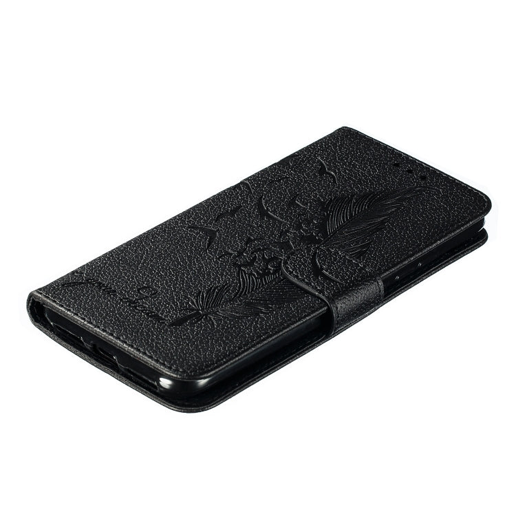 Feather Pattern Litchi Texture Horizontal Flip Leather Case with Wallet & Holder & Card Slots For Xiaomi Redmi 7