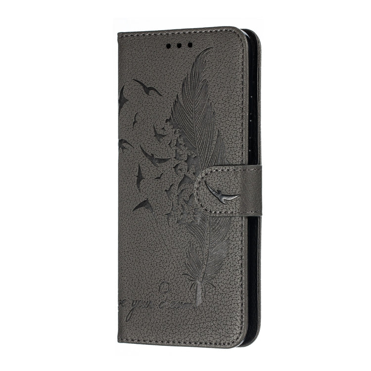 Feather Pattern Litchi Texture Horizontal Flip Leather Case with Wallet & Holder & Card Slots For Xiaomi Redmi 7