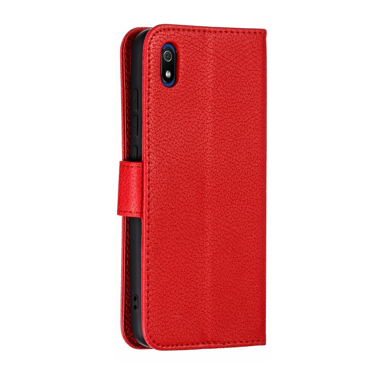 Feather Pattern Litchi Texture Horizontal Flip Leather Case with Wallet & Holder & Card Slots For Xiaomi Redmi 7A