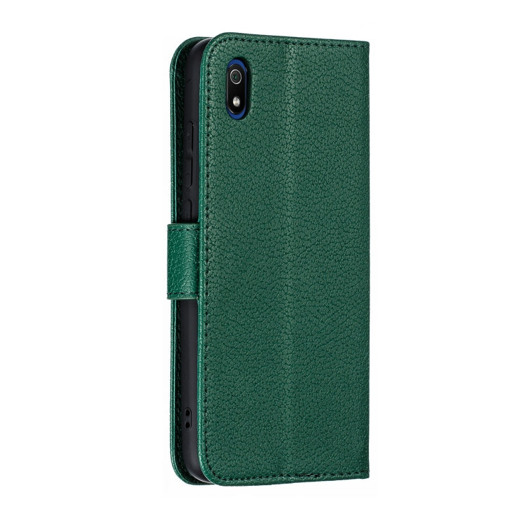 Feather Pattern Litchi Texture Horizontal Flip Leather Case with Wallet & Holder & Card Slots For Xiaomi Redmi 7A