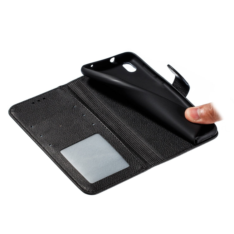 Feather Pattern Litchi Texture Horizontal Flip Leather Case with Wallet & Holder & Card Slots For Xiaomi Redmi 7A