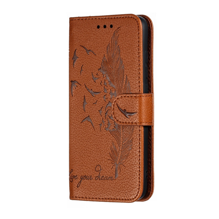 Feather Pattern Litchi Texture Horizontal Flip Leather Case with Wallet & Holder & Card Slots For Xiaomi Redmi 7A