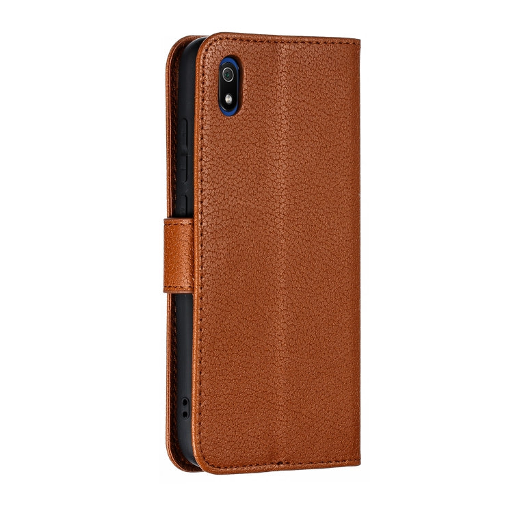 Feather Pattern Litchi Texture Horizontal Flip Leather Case with Wallet & Holder & Card Slots For Xiaomi Redmi 7A