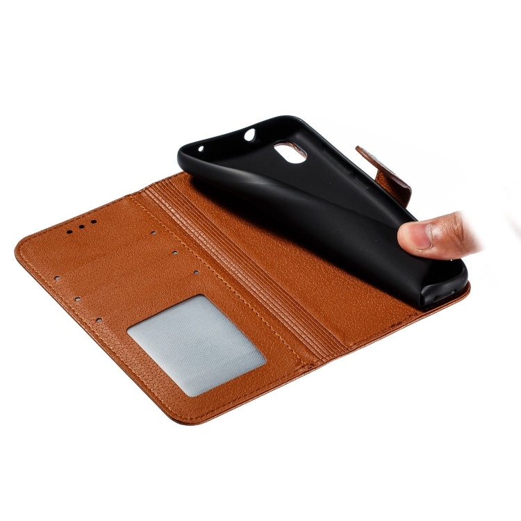 Feather Pattern Litchi Texture Horizontal Flip Leather Case with Wallet & Holder & Card Slots For Xiaomi Redmi 7A