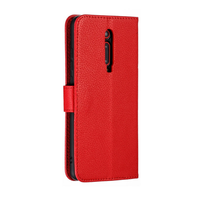 Feather Pattern Litchi Texture Horizontal Flip Leather Case with Wallet & Holder & Card Slots For Xiaomi Redmi K20