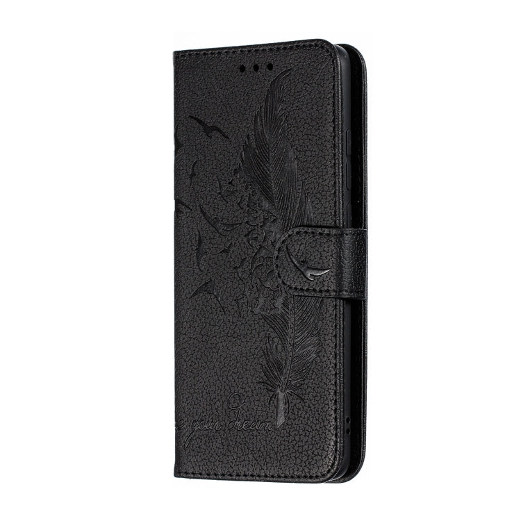 Feather Pattern Litchi Texture Horizontal Flip Leather Case with Wallet & Holder & Card Slots For Xiaomi Redmi K20