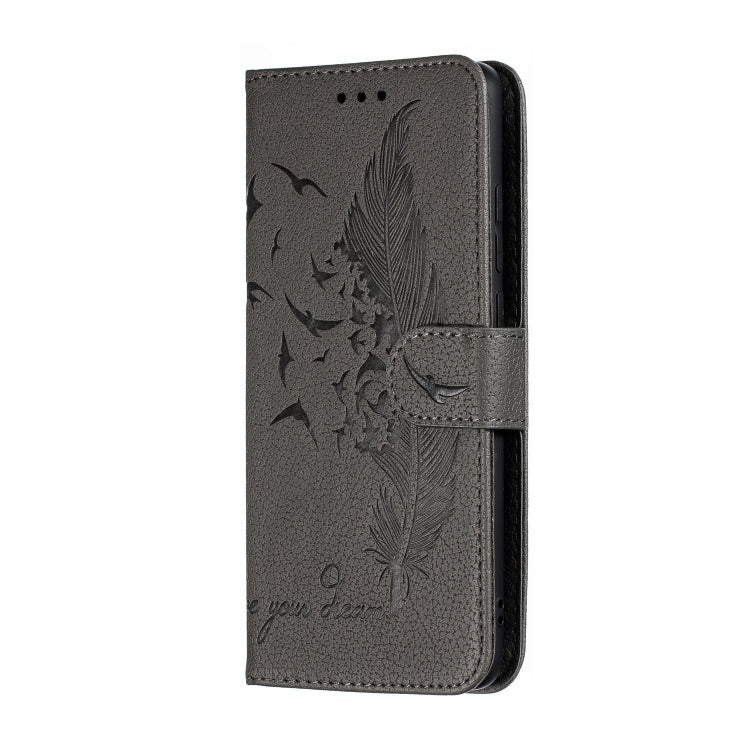 Feather Pattern Litchi Texture Horizontal Flip Leather Case with Wallet & Holder & Card Slots For Xiaomi Redmi K20