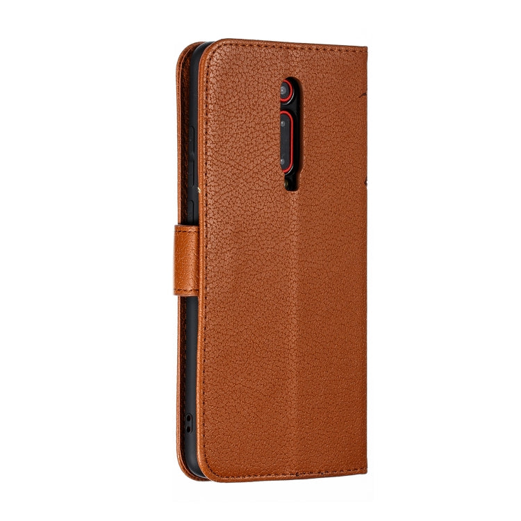 Feather Pattern Litchi Texture Horizontal Flip Leather Case with Wallet & Holder & Card Slots For Xiaomi Redmi K20