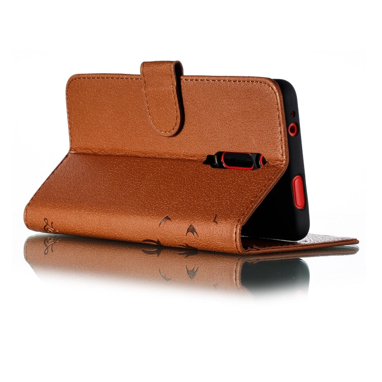 Feather Pattern Litchi Texture Horizontal Flip Leather Case with Wallet & Holder & Card Slots For Xiaomi Redmi K20