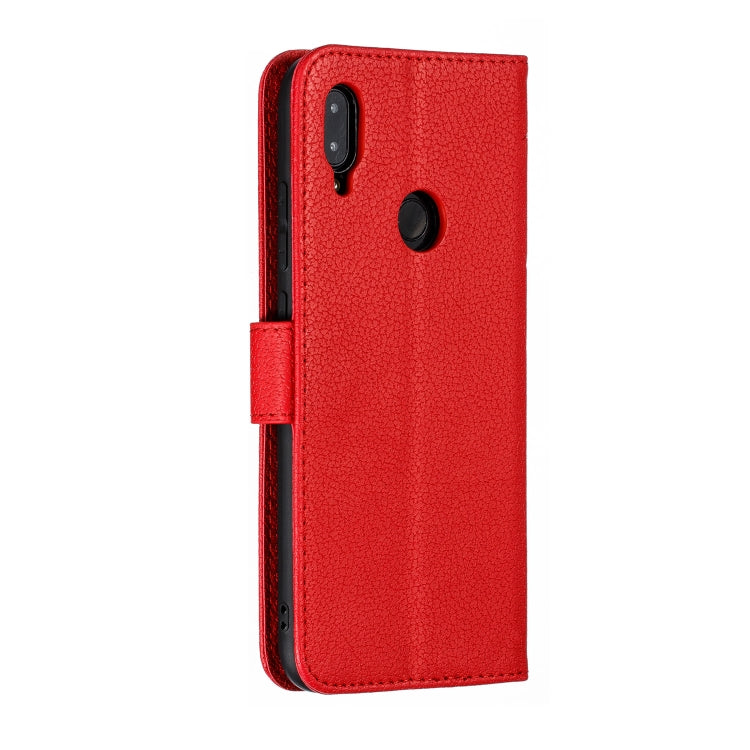 Feather Pattern Litchi Texture Horizontal Flip Leather Case with Wallet & Holder & Card Slots For Xiaomi Redmi Note 7