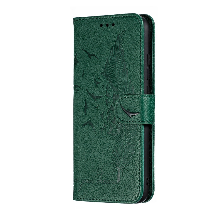 Feather Pattern Litchi Texture Horizontal Flip Leather Case with Wallet & Holder & Card Slots For Xiaomi Redmi Note 7