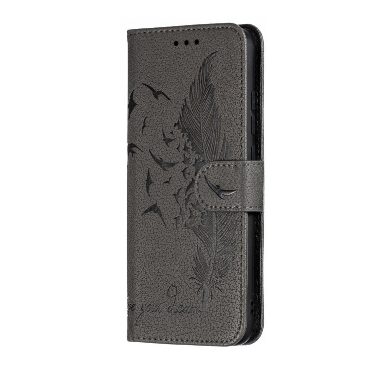 Feather Pattern Litchi Texture Horizontal Flip Leather Case with Wallet & Holder & Card Slots For Xiaomi Redmi Note 7