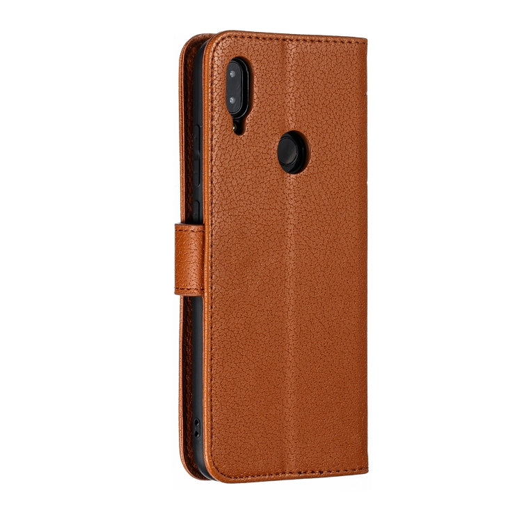 Feather Pattern Litchi Texture Horizontal Flip Leather Case with Wallet & Holder & Card Slots For Xiaomi Redmi Note 7