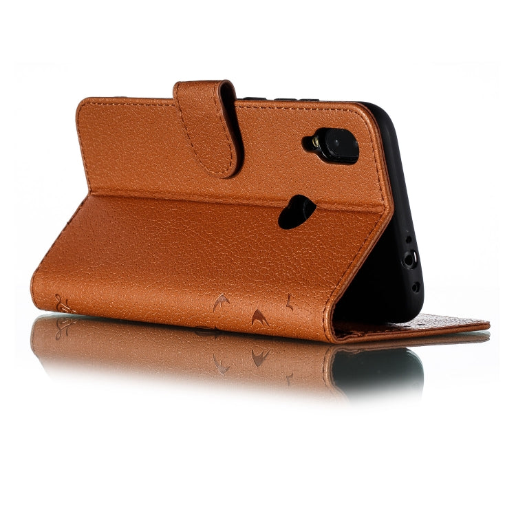 Feather Pattern Litchi Texture Horizontal Flip Leather Case with Wallet & Holder & Card Slots For Xiaomi Redmi Note 7