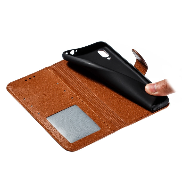 Feather Pattern Litchi Texture Horizontal Flip Leather Case with Wallet & Holder & Card Slots For Xiaomi Redmi Note 7